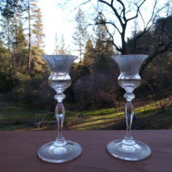 Vintage Three Candlestick Holders - Picture 3 of 4
